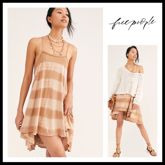 FREE PEOPLE BOHO TUNIC FLOWY MINI TANK DRESS A3C - Picture 11 of 16